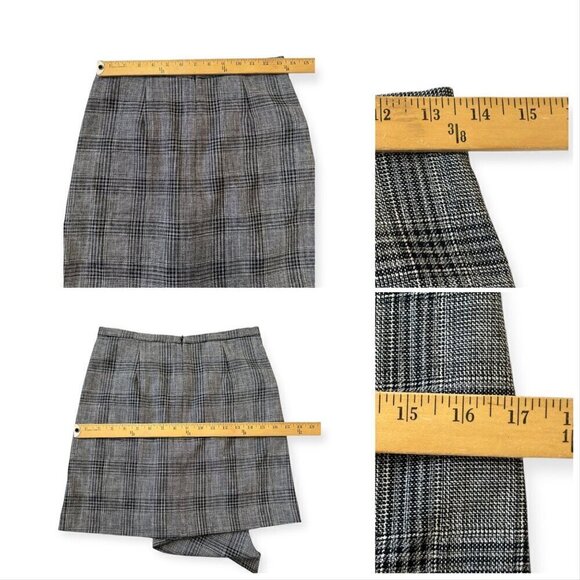 Isabel Marant Doleyli Draped Checked Cotton-blend Mini Skirt, Size 36EU, NWT - Picture 13 of 15